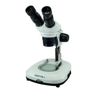 L10 - ESTEREOMICROSCÓPIO STEP BY STEP BIOPTIKA COM DUPLA ILUMINAÇÃO LED F DIR