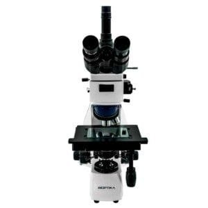B100 - MICROSCÓPIO METALOGRÁFICO COM ÓPTICA CORRIGIDA AO INFINITO FRENTE