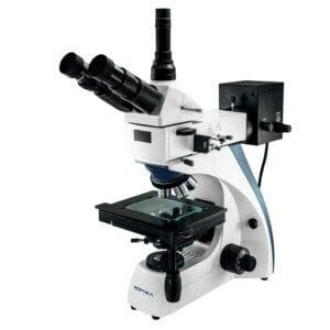B100 - MICROSCÓPIO METALOGRÁFICO COM ÓPTICA CORRIGIDA AO INFINITO FRENTE-ESQUERDA