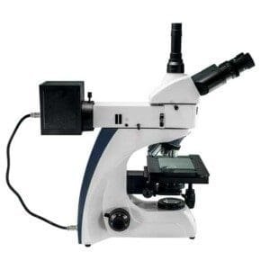 B100 - MICROSCÓPIO METALOGRÁFICO COM ÓPTICA CORRIGIDA AO INFINITO LATERAL-DIREITA-