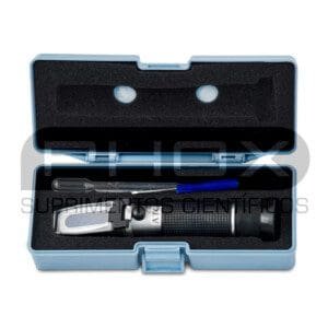 RM-T62 ATC - REFRATÔMETRO DE MÃO PARA PORCENTAGEM DE AÇÚCAR - 28-62% BRIX -- ESTOJO