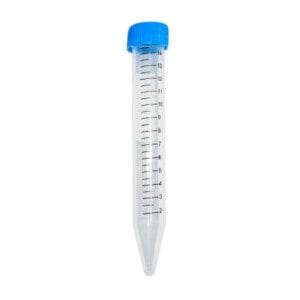 Tubo para centrífuga tipo Falcon 15 ml- Fundo cônico e tampa rosca - Polipropileno - Esterilizado