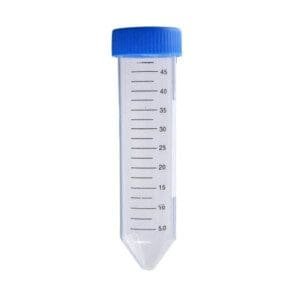 Tubo para centrífuga tipo Falcon 50 ml- Fundo cônico e tampa rosca - Polipropileno - Esterilizado